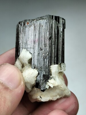 #ad Spessartine garnet tiny crystal combine with black schorl amp; Albite Pak. quot;34gquot;