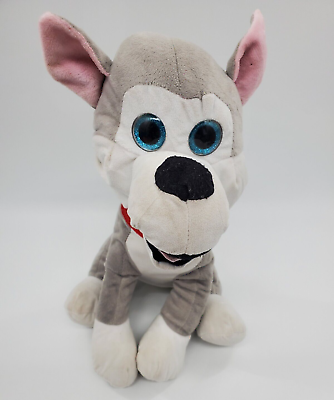 Best Toys Husky Wolf Dog Gray amp; White Big Blue Eyes Plush 14quot; Stuffed Toy B315