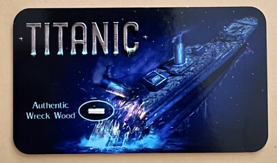 Titanic Recovered Wreck Wood Artifact on Relic Card w COA. Famed TI Collection