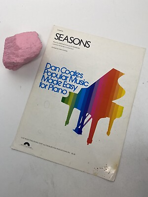 Seasons Dan Coates Popular Music Made Easy for Piano 1980 sheet music