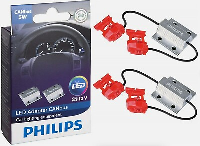 #ad Philips LED Load Equalizer Resistor 194 Rear Side Marker Hyper Flash Stop Fit A