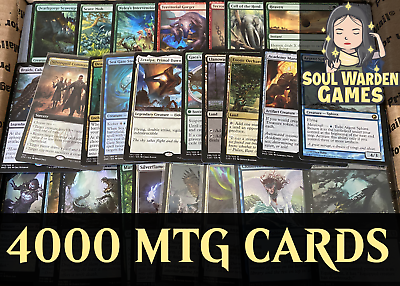 4000 MAGIC THE GATHERING MTG CARDS LOT INSTANT COLLECTION WITH RARES AND FOILS
