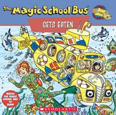 The Magic School Bus Gets Eaten: A Book About Food Chains Paperback GOOD