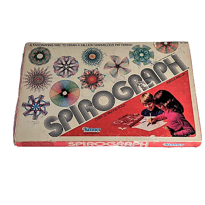 #ad Vintage Spirograph 14210 Spiral Drawing Kit Classic Toy Art