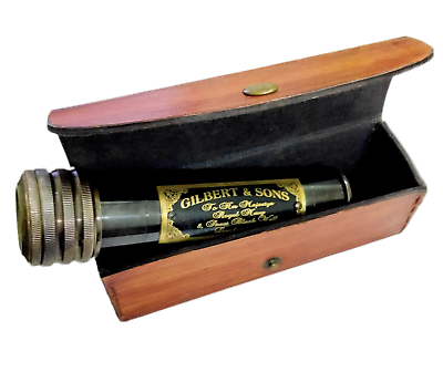 #ad Vintage Antique Brass Kaleidoscope Gilbert amp; Sons Handmade Nautical Kids Gift