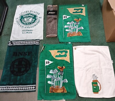 #ad WOW GOLF TOWELS SOME VINTAGE LOT OF 10