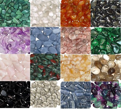 #ad 5 Pack Lot Tumbled Stones 0.75 1.25 Inch Medium Large Crystal Healing Stones