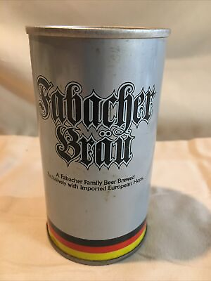 #ad USBC #62 11 Vintage Fabacher Brau Straight Side Beer Can Jackson Brewing NEAT