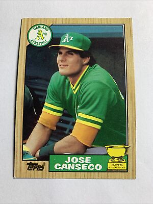 #ad 🇺🇸 Jose Canseco 🇺🇸 1987 Topps #620 ROOKIE CARD Oakland A’s *DISCOUNTED*