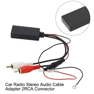 #ad High Quality Car Radio 2RCA Cable Adapter Music AUX for SUV Stereo System