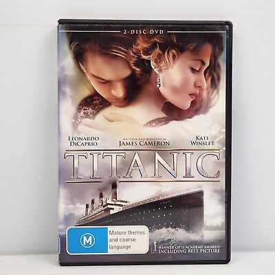 Titanic 2 DVD Movie 1997 Leonardo DiCaprio James Cameron 	James Cameron Reg 4