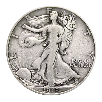 #ad Walking Liberty Half Dollar VF 90% Silver Very Fine Half Dollar 1916 1947