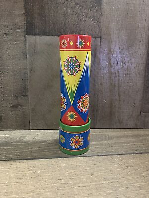 #ad Vintage Toy repop Kaleidoscope Schylling 2009 Multi Color Tin
