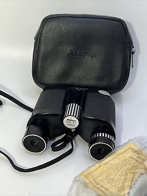 Vtg Nikon Binoculars 7x21 7.1 Degrees Made in Japan COMPACT 768926 Bag and Cloth