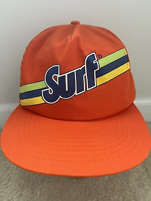 Surf VINTAGE Hat Snap back Orange Green Blue White