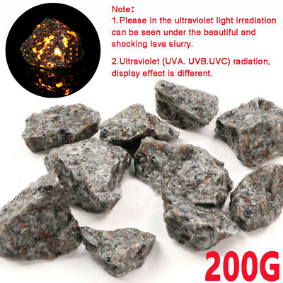 Rare Natural Raw Rough Yooperlite Flame Fire Stones Minerals Crystal Energy 200g