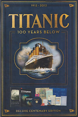 #ad Titanic: 100 Years Below DVD 2012 2 Disc Set With Book DVD CD #0124HV
