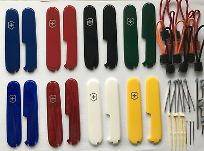 SWISS ARMY KNIFE VICTORINOX 91mm SCALES HANDLES PLUS WITH ACCESSORIES PARTS