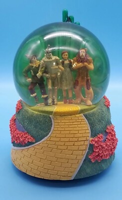 SAN FRANCISCO MUSIC BOX WIZARD OF OZ LIGHTED EMERALD CITY 4 CHARACTERS GLOBE.