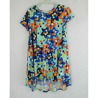 #ad LuLaRoe Multicolor Floral Shirt Dress Size 4