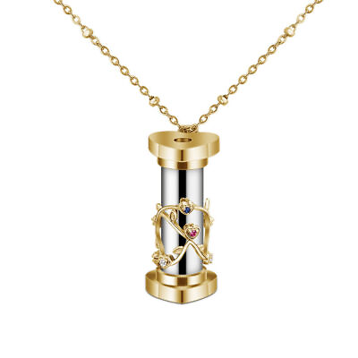 #ad Mini Kaleidoscope Necklace Kaleidoscope Gold Brass Adult Pendant Children Gift