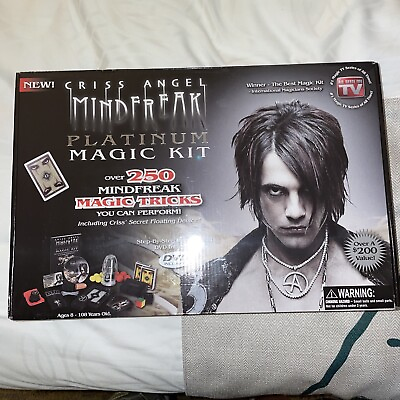 Criss Angel MIND FREAK Platinum Ultimate Magic Kit Set 250 Tricks DVD NEW Sealed