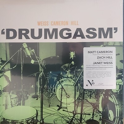 #ad Drumgasm Vinyl Matt Cameron Janet Weiss Zach Hill Sealed OOP Rare