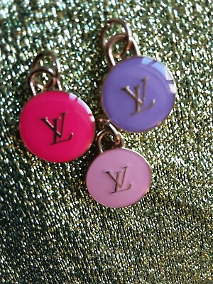 Louis Vuitton Zipper Pull Size: 20 mm or 08 inch Double Sided 3 pieces mix