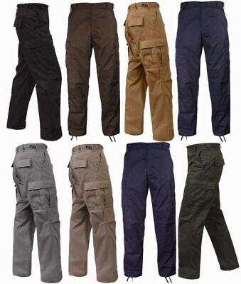 SPRING SALE BDU Pants Solid Colors 6 Pocket Cargo Army Twill ROTHCO 20%OFF