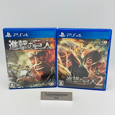 #ad Sony PS4 Video Games Attack On Titan 1 and 2 Set PlayStation 4 Japanese
