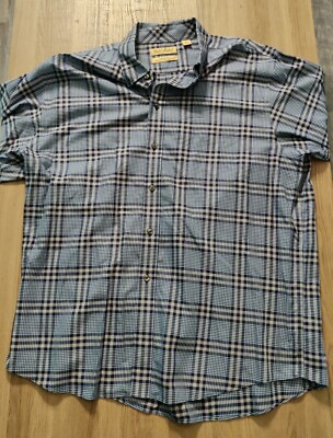 #ad Roundtree and York Gold Label XL Shirt Men#x27;s Non Iron Perfect Performance Button