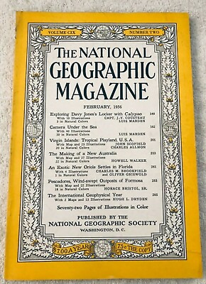 #ad National Geographic February 1956 Australia Taiwan Formosa Pescadores Penghu