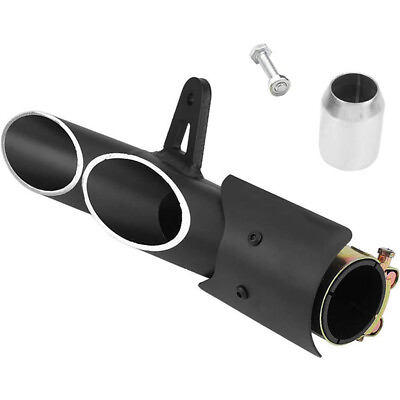 #ad For Yamaha YZF R6 38 51mm Dual Outlet Motorcycle Exhaust Muffler Tail Pipe New
