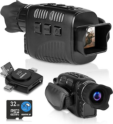 Creative XP Night Vision Monocular for Hunting with Card Reader Small Black