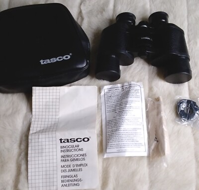 #ad Vintage 1989 Tasco 7x35mm Zip Focus 4000 Binoculars w Bag amp; ACCESSORIES GREAT
