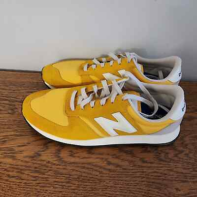 #ad New Balance 420 Sunshine Yellow White Suede Men Sneakers Shoes Sz 12
