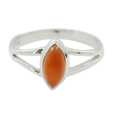 Red Onyx 925 Solid Silver Ring Genuine Jewelry For Mother#x27;s Day Gift US