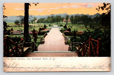 #ad The Dutch Garden Van Cortlandt Park New York People OLD VTG UDB c1908 Postcard
