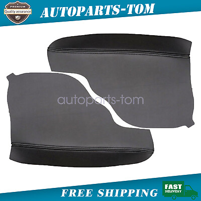 #ad 2X 2011 2016 2017 For Honda Odyssey Door Armrest Cover Replacement Leather Black