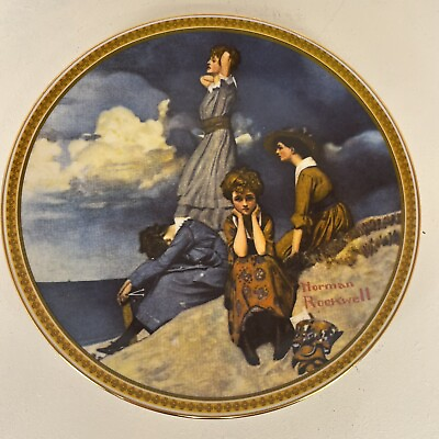 #ad Norman Rockwell quot;Waiting on the shorequot; Collectors Plate