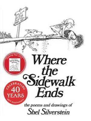 #ad Where the Sidewalk Ends: Poems and Drawings Hardcover GOOD