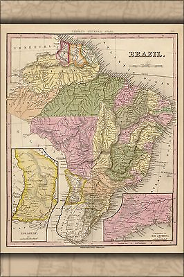 #ad #ad Poster Many Sizes; Map Of Brazil 1844