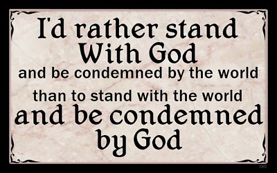 #ad Stand With God sign plaque religion Christ Jesus condemn wall decor