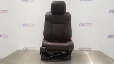 #ad 12 FORD F150 PLATINUM SEAT FRONT PASSENGER BLACK BROWN LEATHER POWER HEAT COOL