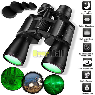 180x100 Binoculars Day Night Vision Military Zoom Powerful Hunting CampingCase