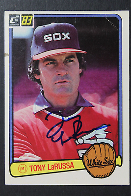 #ad Tony LaRussa Chicago White Sox Autographed 1983 Donruss #571 Auto Signed Card