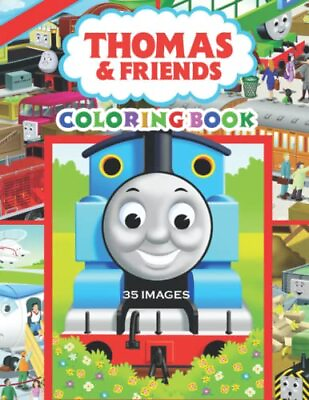 #ad Thomas and Friends Coloring Book: 35 Images by Terry John Book The Fast Free