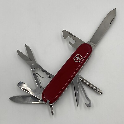 Swiss Army Victorinox Knife Officer Suisse Rostfrei Switzerland Folding 10 Tools