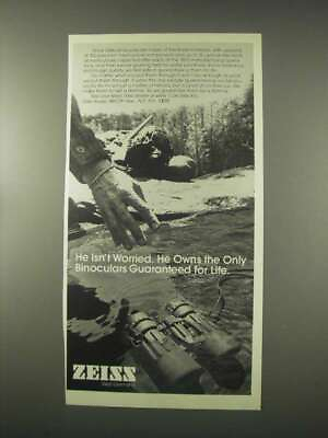 1978 Zeiss Binoculars Ad He Isn#x27;t Worried