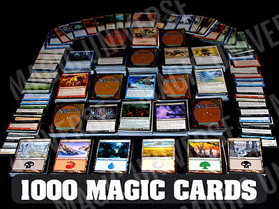 1000 Magic the Gathering MTG Cards Lot With 100 Lands Includes FOILS amp; RARES